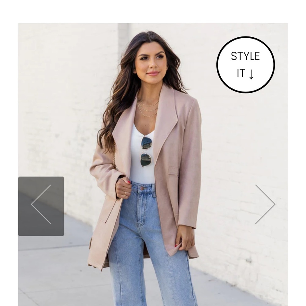 Pink Lily Suede Jacket